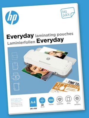HP Laminierfolie A4 80mic 100er Everyday
